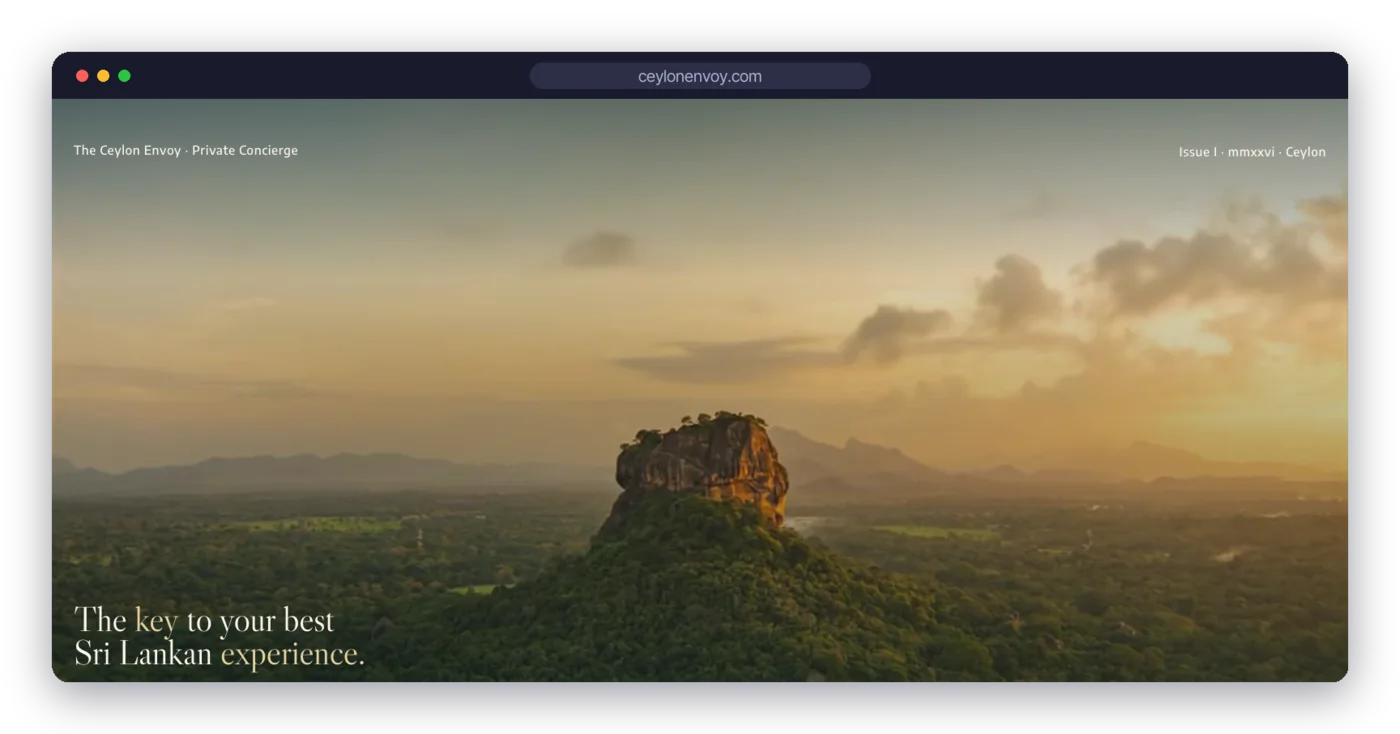The Ceylon Envoy: Private Concierge cover